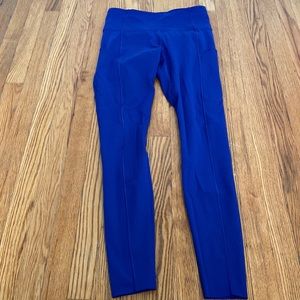 Bright blue Lululemon fast and free 28”